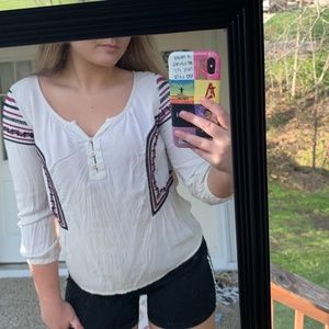 AEO embroidered top